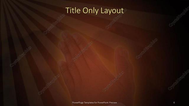 Title Only presentation slide layout
