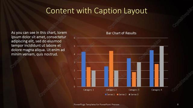 Content with Caption presentation slide layout
