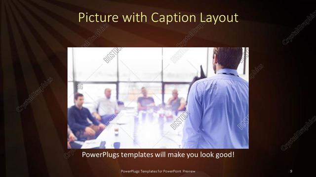 Picture with Caption presentation slide layout