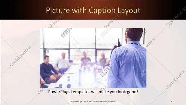 Picture with Caption presentation slide layout