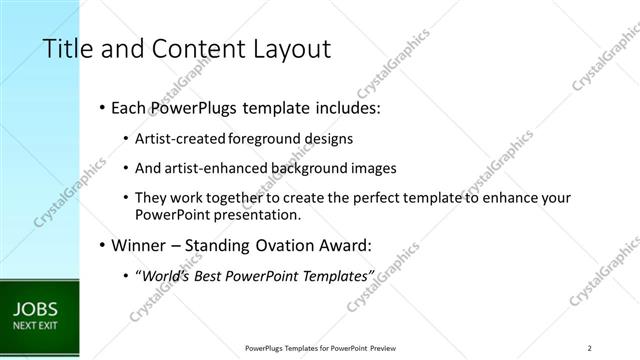 Title and Content presentation slide layout