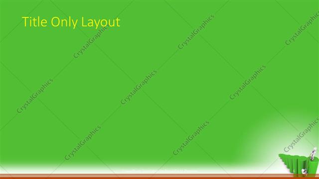 Title Only presentation slide layout