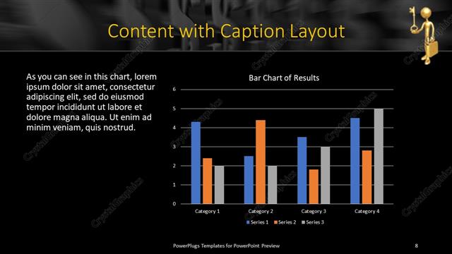 Content with Caption presentation slide layout