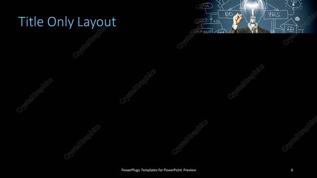 Title Only presentation slide layout