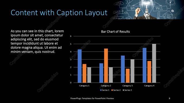 Content with Caption presentation slide layout