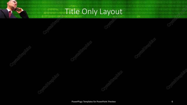 Title Only presentation slide layout