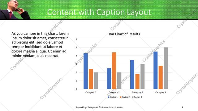 Content with Caption presentation slide layout