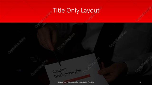 Title Only presentation slide layout