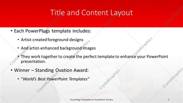 Title and Content presentation slide layout