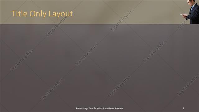 Title Only presentation slide layout