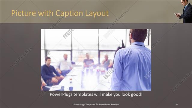 Picture with Caption presentation slide layout