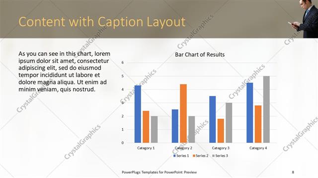 Content with Caption presentation slide layout