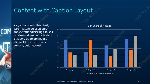 Content with Caption presentation slide layout