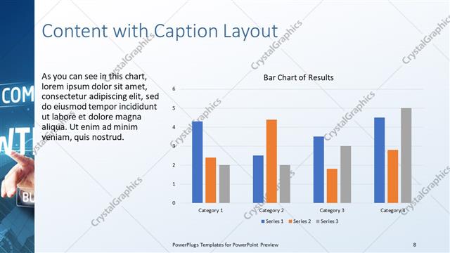 Content with Caption presentation slide layout