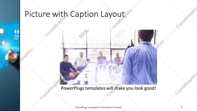 Picture with Caption presentation slide layout