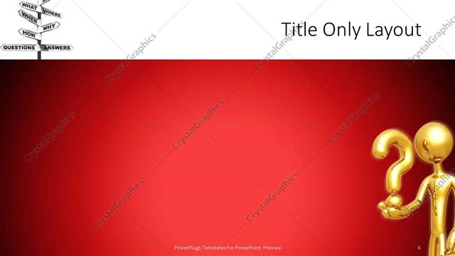 Title Only presentation slide layout