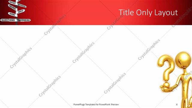 Title Only presentation slide layout