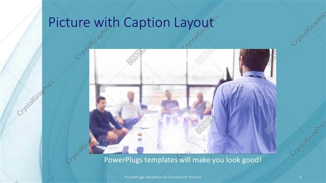 Picture with Caption presentation slide layout