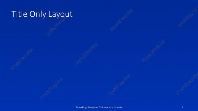 Title Only presentation slide layout