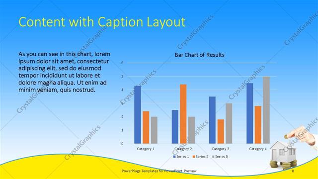 Content with Caption presentation slide layout