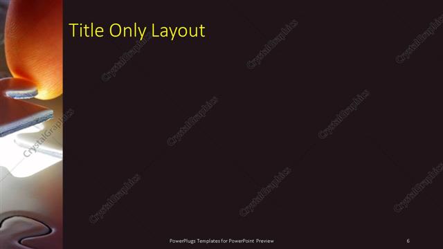 Title Only presentation slide layout