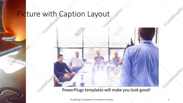 Picture with Caption presentation slide layout