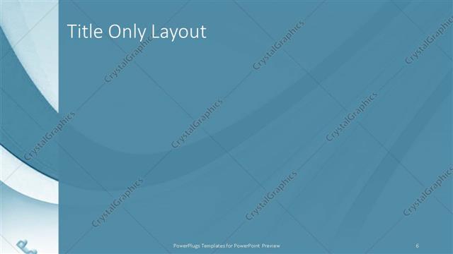 Title Only presentation slide layout