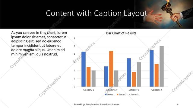 Content with Caption presentation slide layout