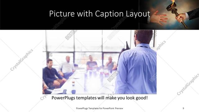 Picture with Caption presentation slide layout