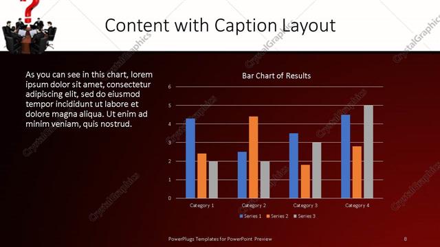 Content with Caption presentation slide layout
