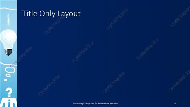 Title Only presentation slide layout