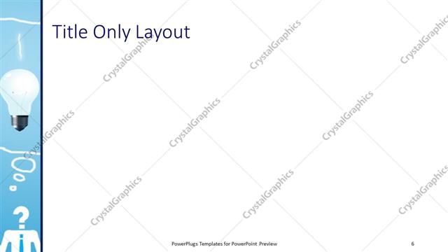 Title Only presentation slide layout