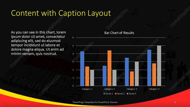 Content with Caption presentation slide layout