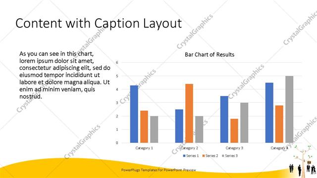 Content with Caption presentation slide layout
