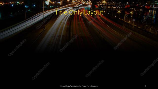 Title Only presentation slide layout