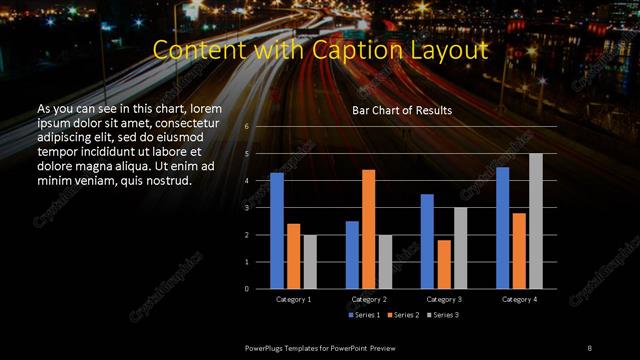 Content with Caption presentation slide layout