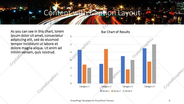 Content with Caption presentation slide layout