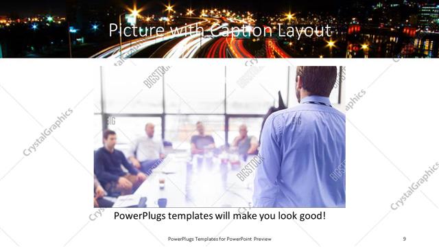 Picture with Caption presentation slide layout
