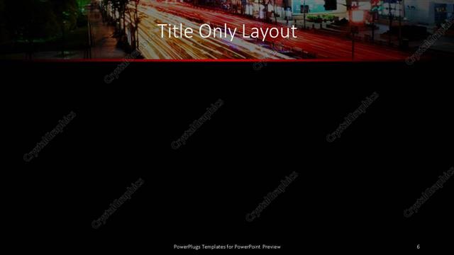 Title Only presentation slide layout