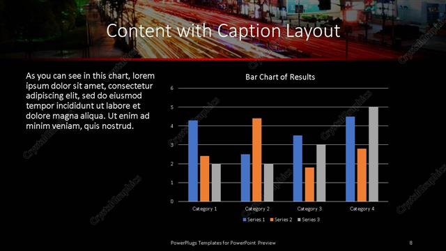 Content with Caption presentation slide layout