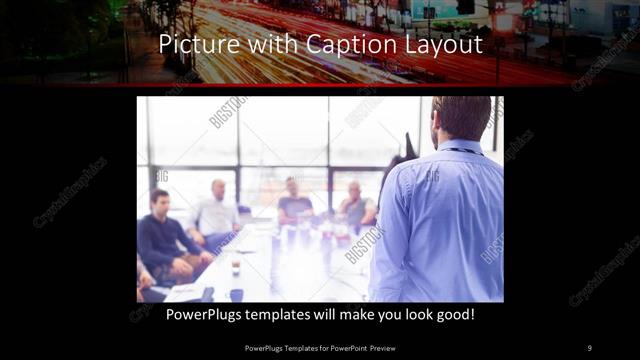 Picture with Caption presentation slide layout