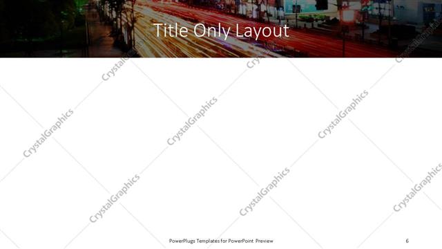 Title Only presentation slide layout