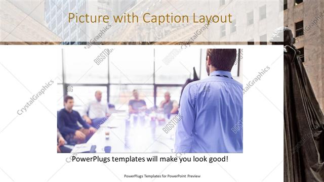 Picture with Caption presentation slide layout