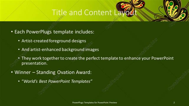 Title and Content presentation slide layout