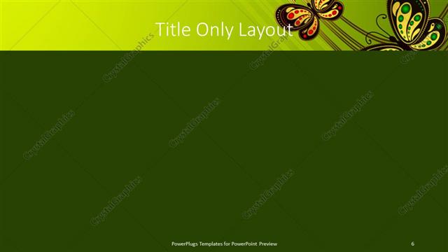 Title Only presentation slide layout