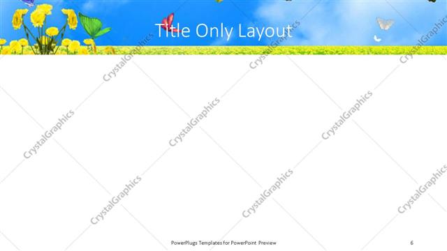 Title Only presentation slide layout