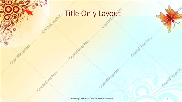 Title Only presentation slide layout