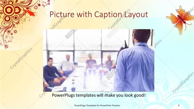 Picture with Caption presentation slide layout