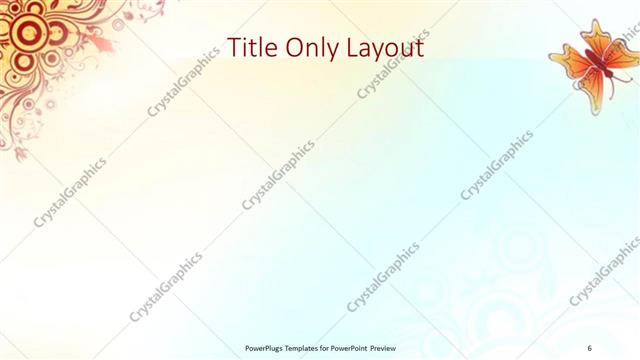 Title Only presentation slide layout