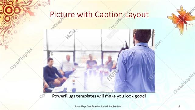 Picture with Caption presentation slide layout